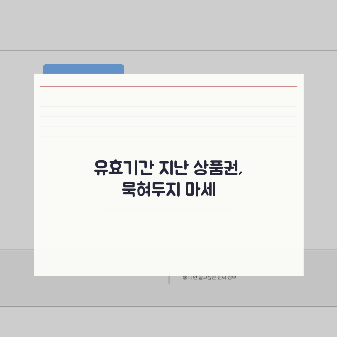 유효기간 지난 상품권 활용법 | 환불/교환정책 + 기간연장 신청방법 꿀팁 알려드려요